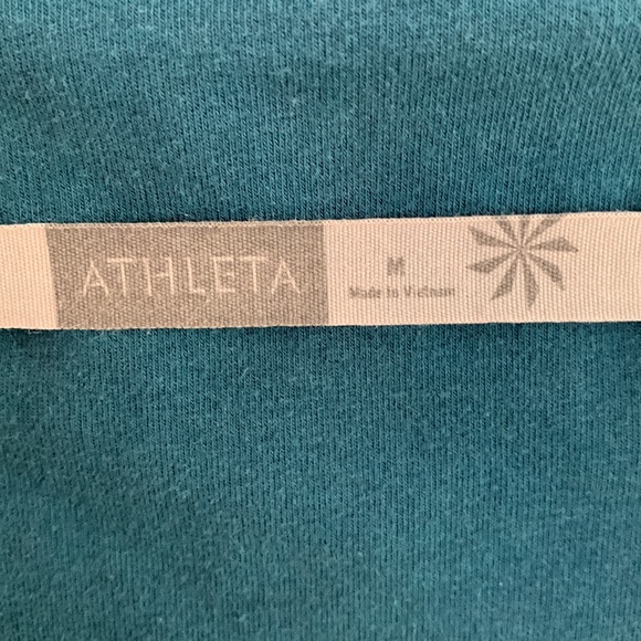 Athleta On The Move Asymmetrical Zip Cotton Modal Sweatshirt Jacket Medium - Picture 7 of 8